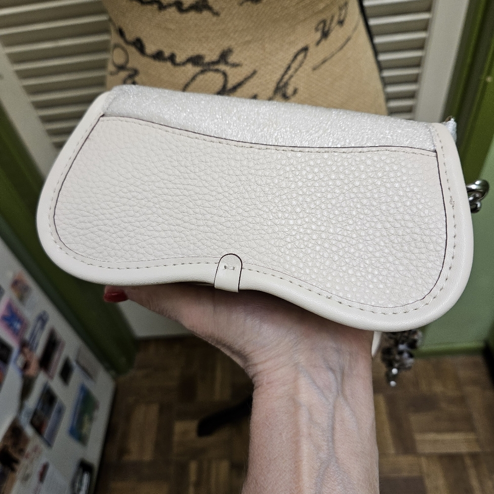 SOLD Coachtopia Cream Leather Mini Wavy Dinky Handbag by Coach - Picture 15 of 16